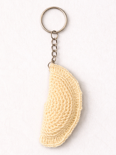 Вязаный брелок, обвес на сумку «Вареник», 8 см