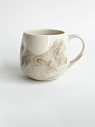 Кружка ручной работы мятая «Серый мрамор», керамика, 250 мл, превью фото 1
