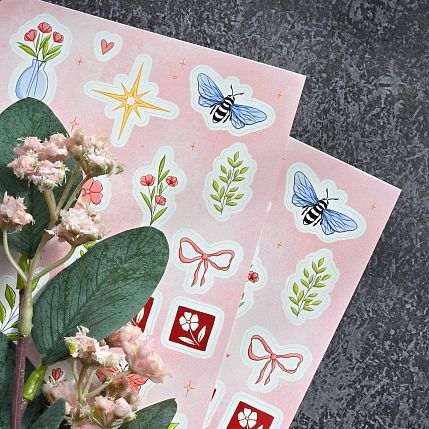 Стикерпак «Цветы», А6, фото 2.