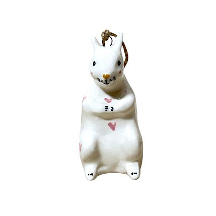 Ёлочная игрушка из керамики «Белка», 9 см, фото 2.