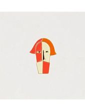 Металлический значок «Голова крестьянина» серия Авангард