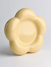 Объемная тарелка ручной работы ОХ! керамика «Цвет-ок», жёлтая, керамика, 20 см