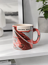 Кружка ручной работы Тата вытворяет/NF ceramics «Доброе утро, любовь моя», розовая, керамика, 440 мл, превью фото 4