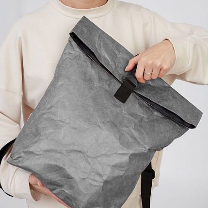 Рюкзак Ranzel Bags «Rolly Gray», тайвек, серый, фото 2.