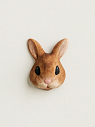 Брошь ручной работы «Зайчик», полимерная глина, превью фото 1