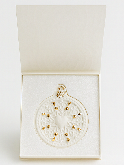 Игрушка новогодняя фарфоровая Bulygin «Шар», фото 2.