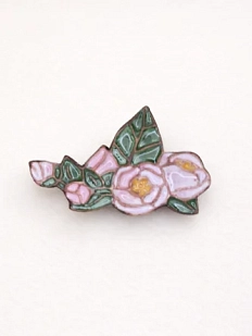 Брошь ручной работы «Яблоня», Partala ceramics