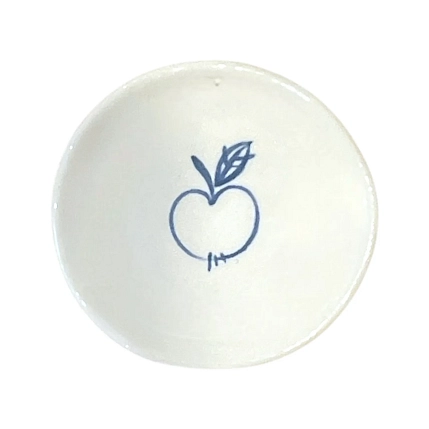 Блюдце Августа с яблочком, 7-8 см, фото 1.
