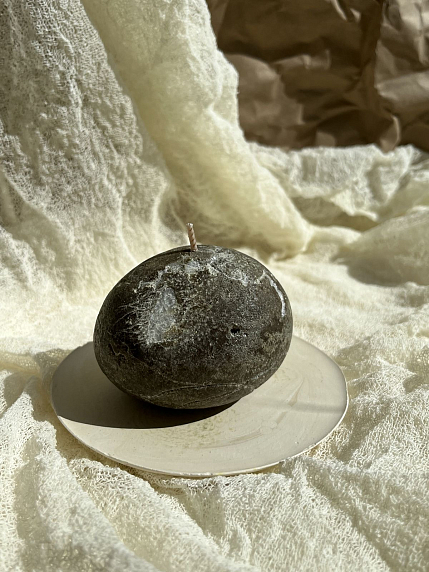 Интeрьерная свеча «Камень», фото 1.