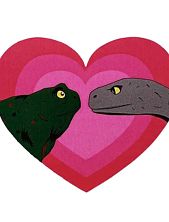 Открытка валентинка «Жаба и гадюка» №3