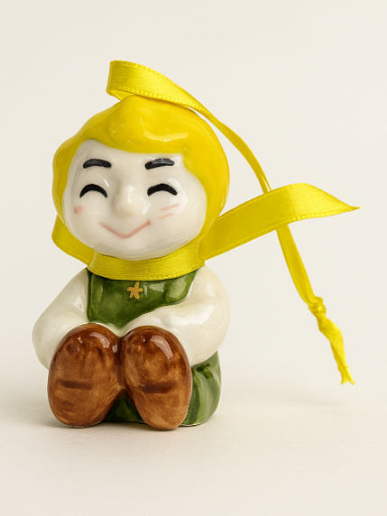 Игрушка на ёлку «Маленький принц», фарфор, фото 2.