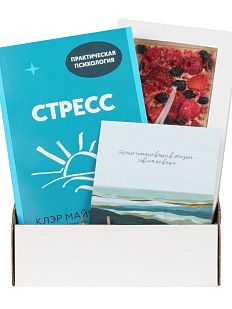 Подарочный набор с книгой «Стресс» и шоколадом