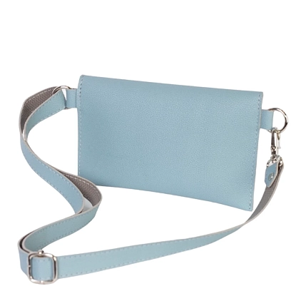Сумка-конверт Kokosina bags, искусственная кожа, голубой, фото 3.