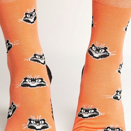 Носки «Багира из Удайпура», р-р 42-46, коралловые, фото 1.