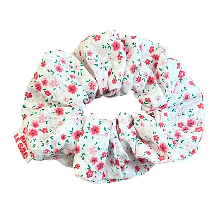 Резинка для волос АМИ (Ami lé sac) «Розовые цаеточки», хлопок, фото 1.