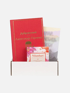 Подарочный набор на 14 февраля с книгой «Дубровский» и шоколадом