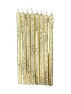 Набор свечей для торта, золотой