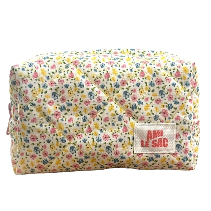 Косметичка ручной работы АМИ (Ami lé sac) «Bebesss», мелкий цветочек, фото 1.