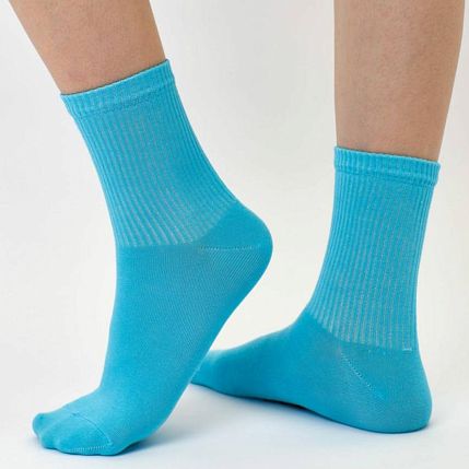 Носки Basic «Бирюзовый», р-р 40-45, фото 3.