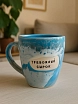 Кружка ручной работы Тата вытворяет/NF ceramics «Тревожный сырок», керамика, 400 мл, превью фото 3