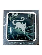 3Д Стикер на телефон «Волшебный котик», зелёный, объёмный