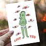 Открытка «Ящер Love you», превью фото 2