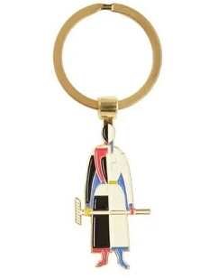 Брелок металлический Heart of Moscow «Женщина с граблями» серия Авангард