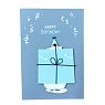 Открытка на День Рождения с деревянными элементами «Happy Birthday», открывающаяся, BOE, превью фото 1