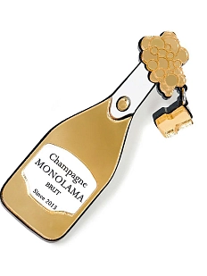 Брошь Monolama «Золотое шампанское»