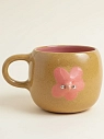 Кружка ручной работы Барыня «Грудь с цветочком», розовая, 380 мл, керамика, превью фото 1