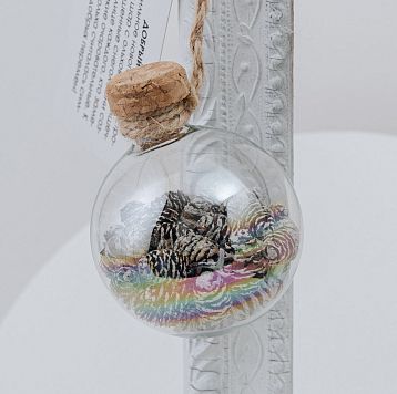 Ёлочный шар «Добрый», 6 см, фото 1.