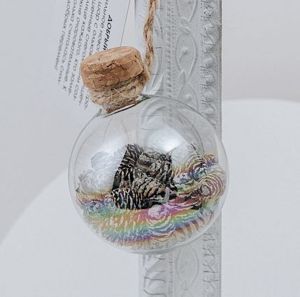 Ёлочный шар «Добрый», 6 см, фото 1.