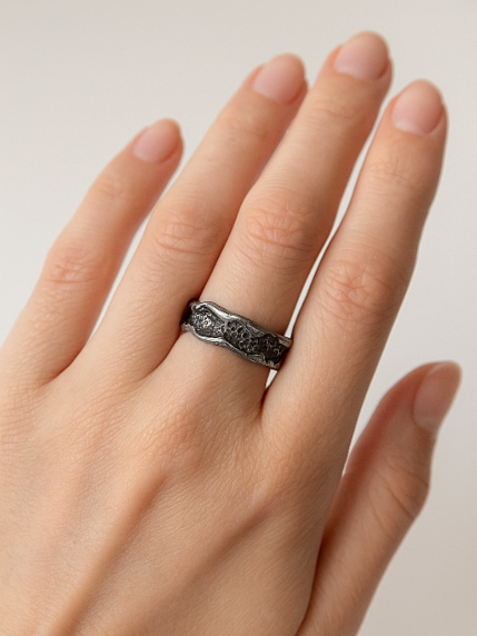 Кольцо из нейзильбера «Скала», фото 2.