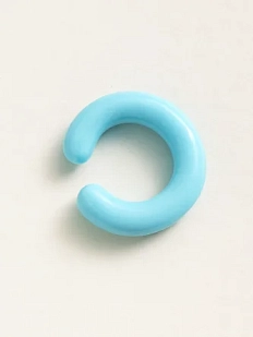 Кафф Лампджой глянцевый, стекло, голубой