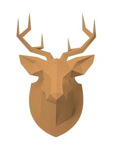 Набор для склейки головы рыжего оленя