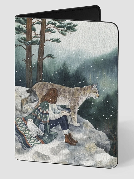 Обложка на паспорт Анна Спешилова «На скале», кожзам, фото 1.