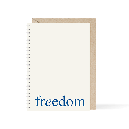 Блокнот на пружине Mitrozhe «Freedom», А5, 50 листов, бежевый, фото 1.