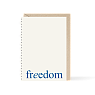 Блокнот на пружине Mitrozhe «Freedom», А5, 50 листов, бежевый, превью фото 1