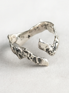 Кольцо из нейзильбера «Молния»