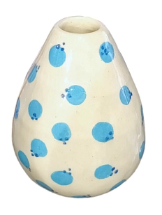 Ваза ручной работы Малёма с росписью «Голубика», керамика