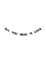 Бумажная гирлянда из букв Tak.sebe.prazdnik «ALL YOU NEED IS LOVE», чёрная, картон, 240 г/м², превью фото 1