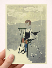 Открытка Максим Савва «Белое каноэ», А6