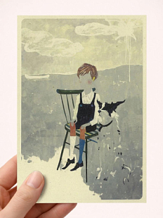 Открытка Максим Савва «Белое каноэ», А6