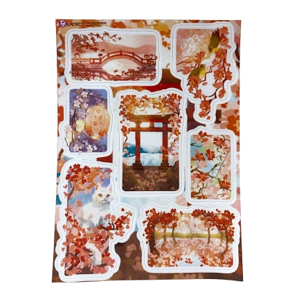 Стикерпак Лавкот «Весна в Японии», А6, фото 1.