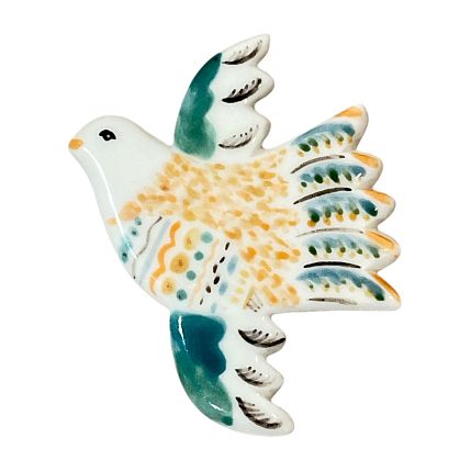 Брошь фарфоровая «Птичка №2», фото 4.