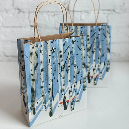 Крафт-пакет «Лиса в лесу», фото 1.