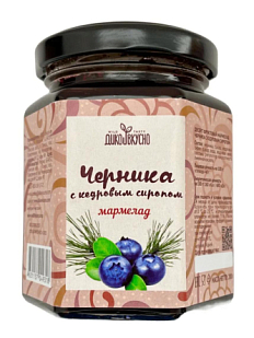Мармелад «Черника с кедровым сиропом», содержание ягоды 60%, 200 гр