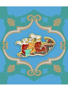 Металлический значок Heart of Moscow «Ковёр-самолёт» серия Сказки