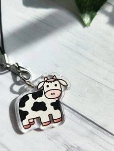 Брелок на нитке «Коровка»