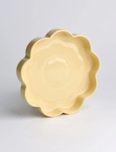 Тарелка ручной работы с бортиком ОХ! керамика «Со-цветие», жёлтая, керамика, 15 см